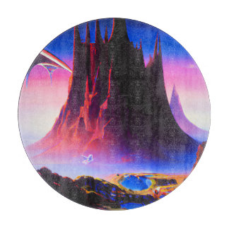 Dream World Oil Painting Cutting Board