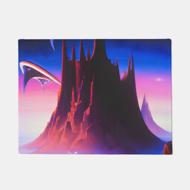 Dream World Oil Painting Doormat (Front)