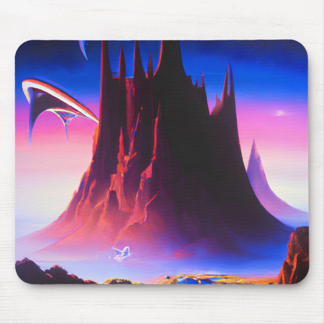 Dream World Oil Painting Mouse Mat (Front)