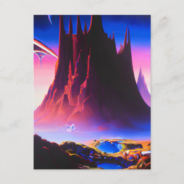 Dream World Oil Painting Postcard (Front)