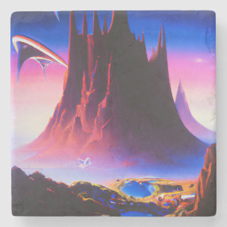 Dream World Oil Painting Stone Coaster