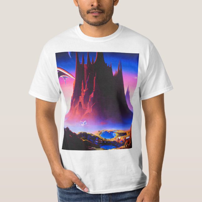 Dream World Oil Painting T-Shirt (Front)