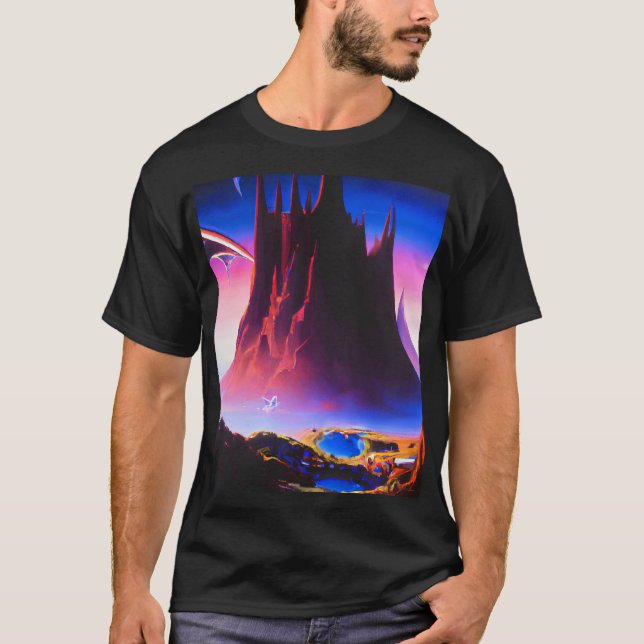 Dream World Oil Painting T-Shirt (Front)
