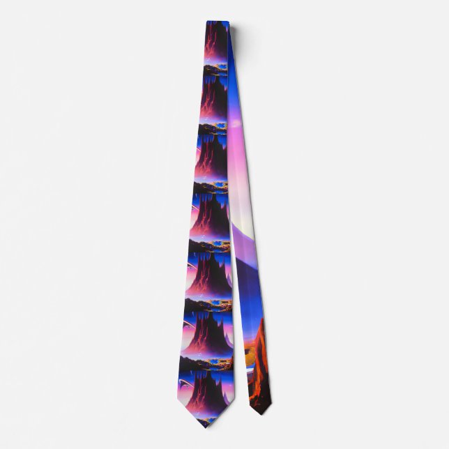 Dream World Oil Painting Tie (Front)