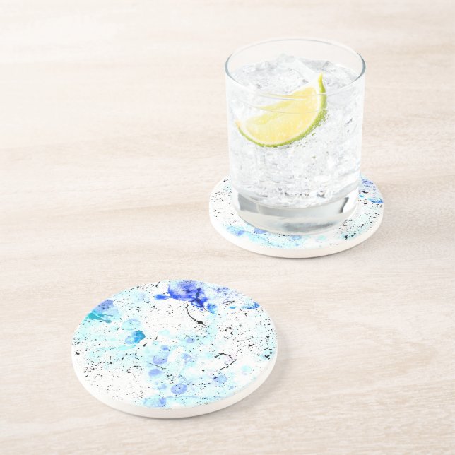 DreamAbstract BlueArt Coaster (Side)