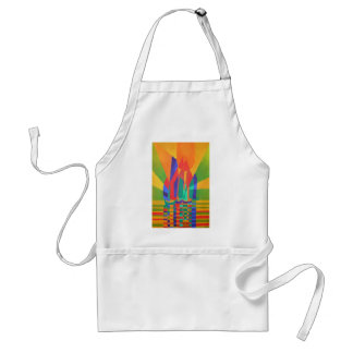 Dreamboat A Cubist Junk In Primary Colours Standard Apron