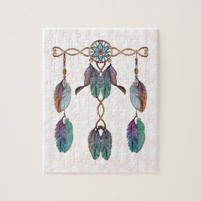 Dreamcatcher and Feathers Jigsaw Puzzle (Vertical)