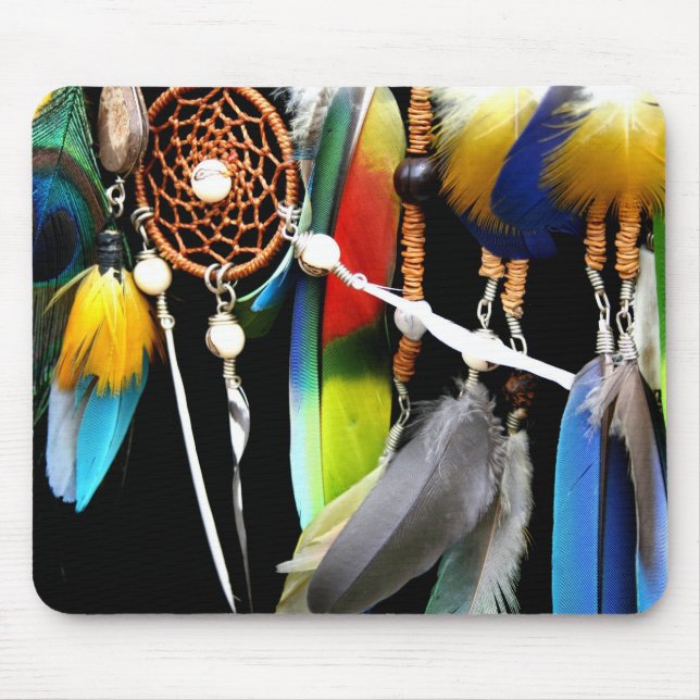 Dreamcatcher and Feathers Mouse Mat (Front)