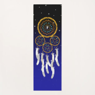 Dreamcatcher--Blue Turquoise Yoga Mat