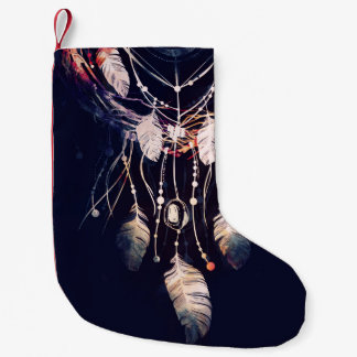 Dreamcatcher, branches, boho style, digital art. small christmas stocking