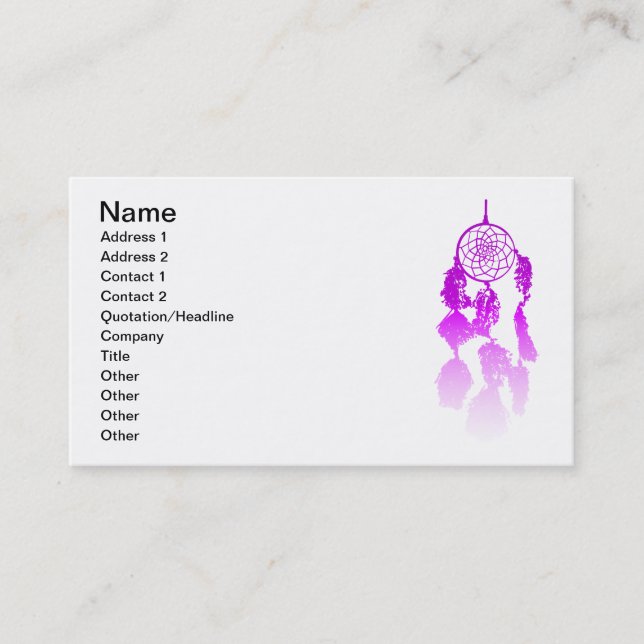 Dreamcatcher Business Card (Front)