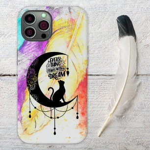 Dreamcatcher Cat Everything starts with a dream Case-Mate iPhone 14 Case
