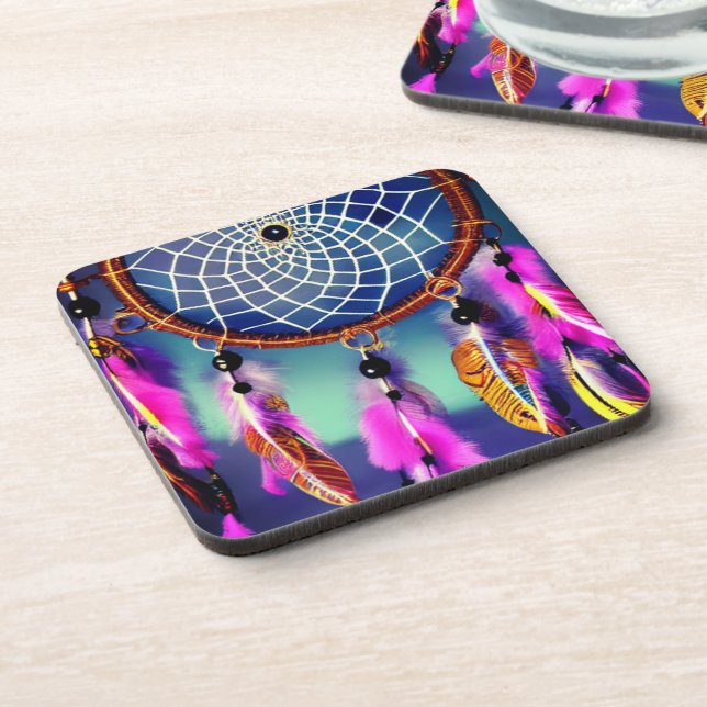 Dreamcatcher Feathers  Coaster (Left Side)