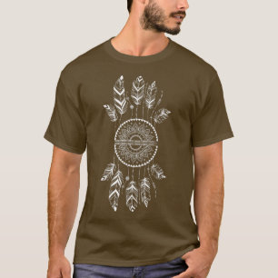 Dreamcatcher Feathers Native Dreams Indian Esoteri T-Shirt