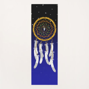 Dreamcatcher--Green Turquoise Yoga Mat