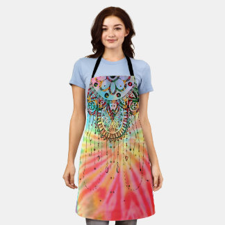Dreamcatcher Hippie Tie Dye Apron