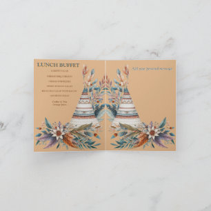 Dreamcatcher in a Bohemian theme Invitation