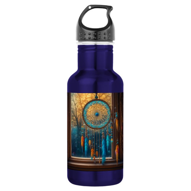 Dreamcatcher in a Window Fall Leaves 532 Ml Water Bottle (Front)