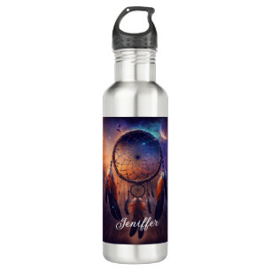 Dreamcatcher in forest forest           710 ml water bottle