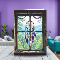 Dreamcatcher in Window | Happy Birthday