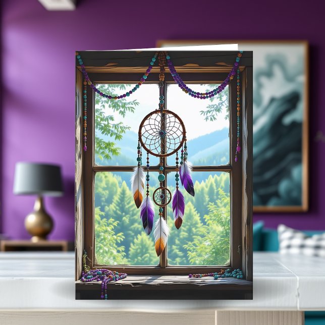 Dreamcatcher in Window | Thinking About You Card (Creator Uploaded)