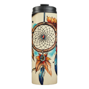 Dreamcatcher Ink Design Thermal Tumbler
