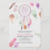 Dreamcatcher Invitation