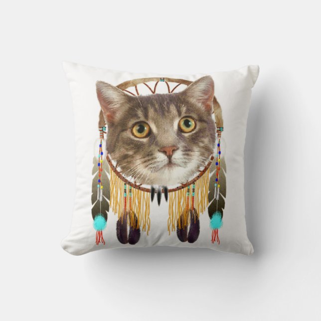 Dreamcatcher kitty cushion (Front)