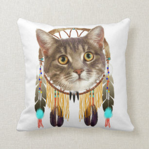 Dreamcatcher kitty cushion
