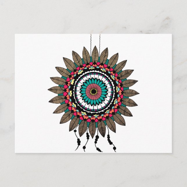 Dreamcatcher Mandala Postcard (Front)