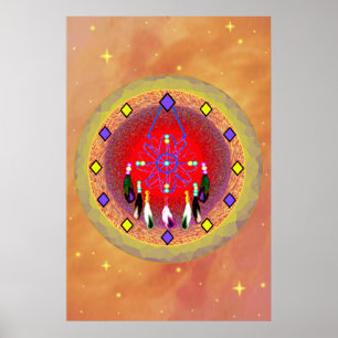 Dreamcatcher Native American Poster