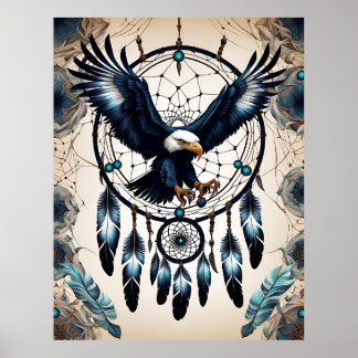 Dreamcatcher Native American Poster