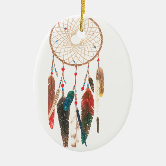 Dreamcatcher new! ceramic tree decoration (Front)
