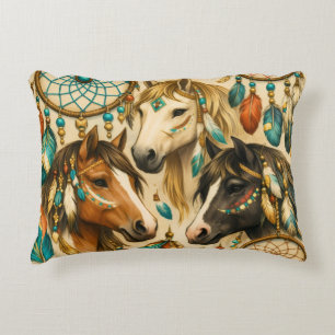 Dreamcatcher Ponies Decorative Cushion