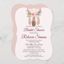 Dreamcatcher | Shabby Chic Bridal Shower Invites