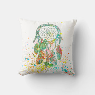 Dreamcatcher splatter cushion
