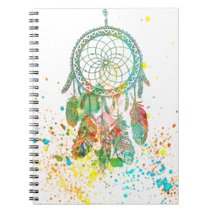Dreamcatcher splatter notebook