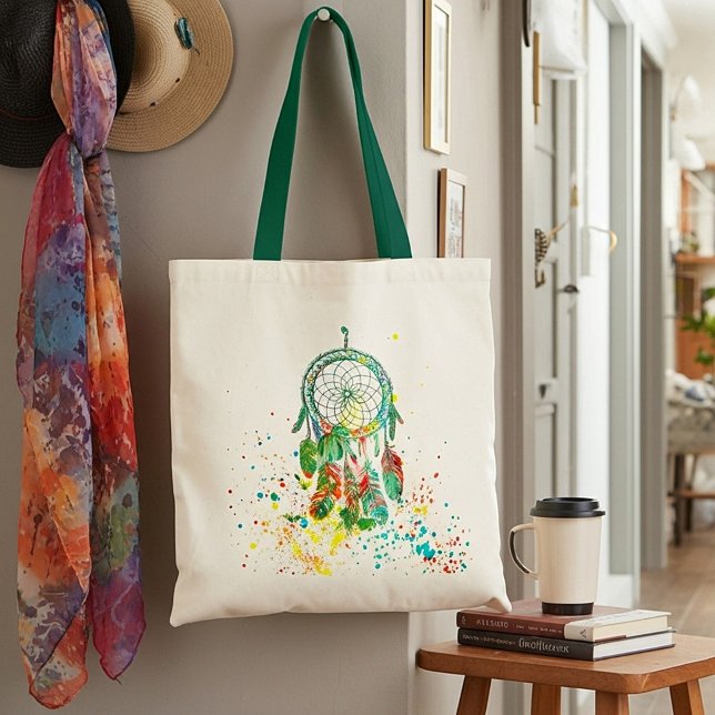 Dreamcatcher splatter tote bag (Creator Uploaded)