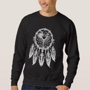 Dreamcatcher With Feathers For Spiritual Or Boho E Sweatshirt