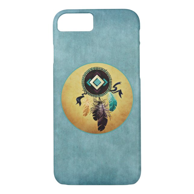 Dreamcatcher With Turquoise Accents Case-Mate iPhone Case (Back)