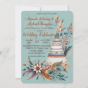 Dreamcaters in a Bohemian theme Invitation