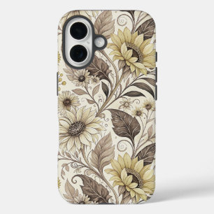 Dreamed Sunflowers Art Nouveau iPhone 16 Case