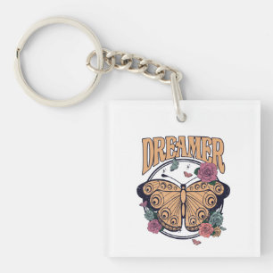 Dreamer Butterfly Key Ring