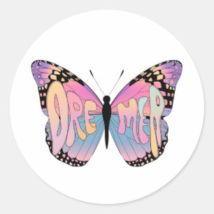 Dreamer Butterfly Vibes Classic Round Sticker