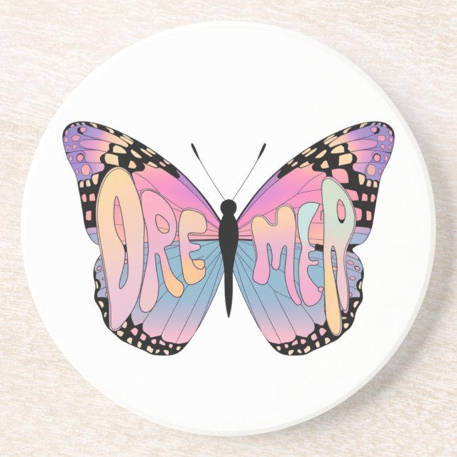  Dreamer Butterfly Vibes Coaster (Front)