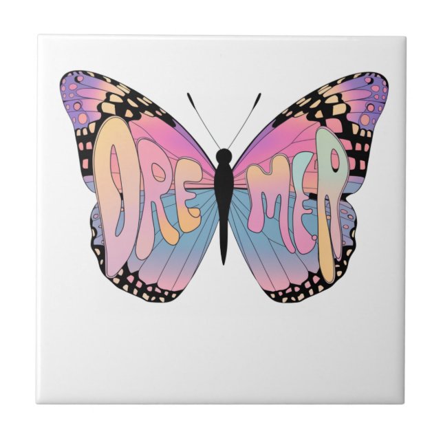 Dreamer Butterfly Vibes  Tile (Front)