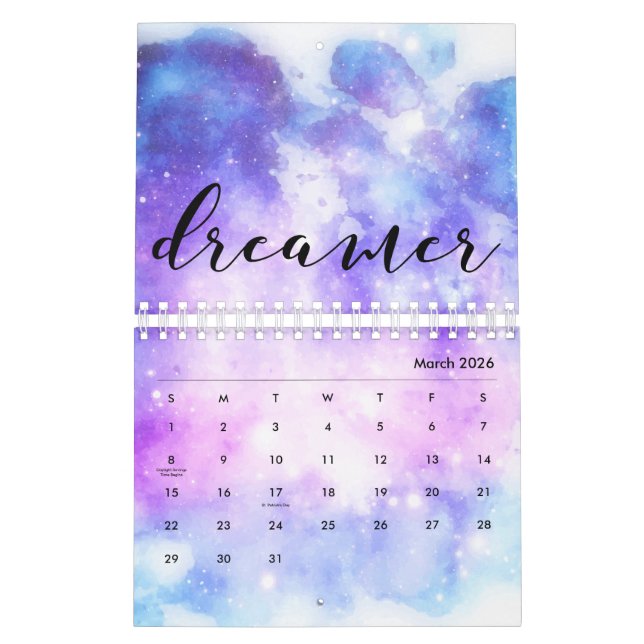 Dreamer Calendar (Mar 2026)