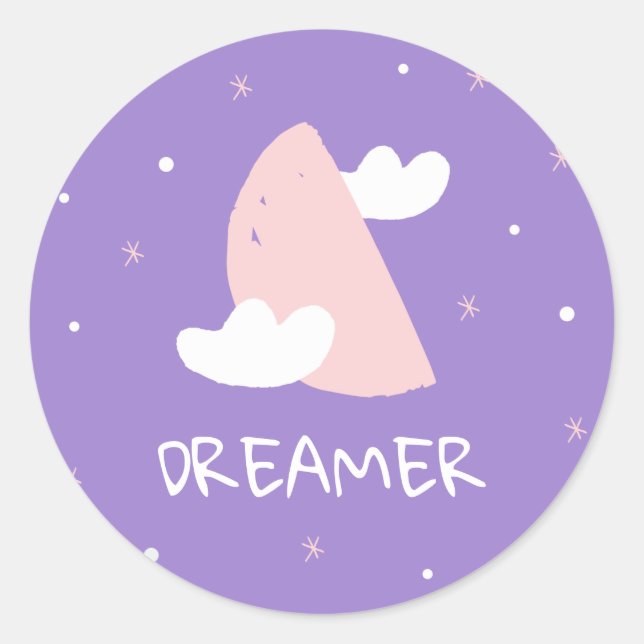 Dreamer Classic Round Sticker (Front)