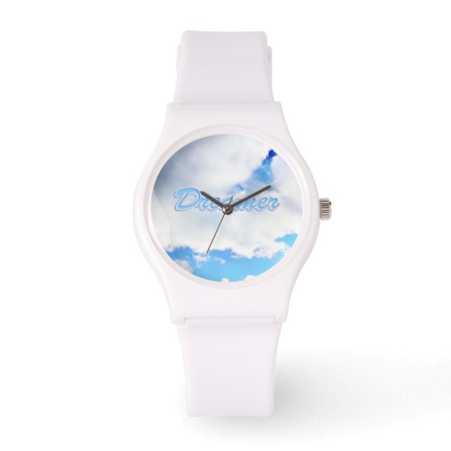 Dreamer Puffy White Clouds and Blue Sky Watch (Front)