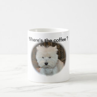 Dreamer the pesky westie coffee mug